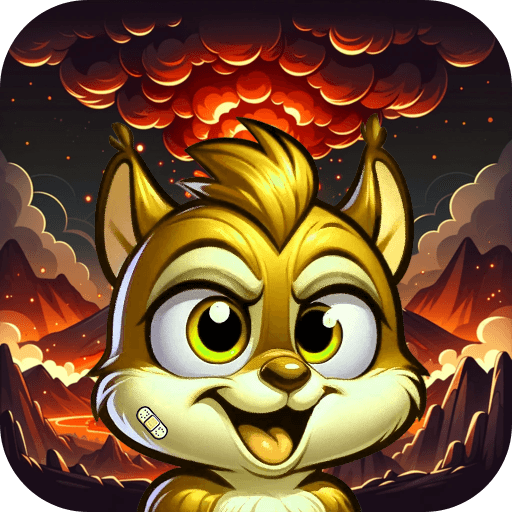 NUTS NFT image with volcano background